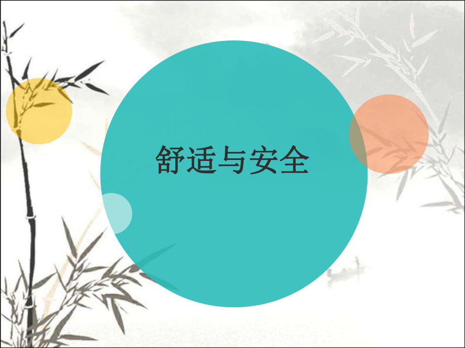 舒适与安全-PPT课件.ppt_第1页