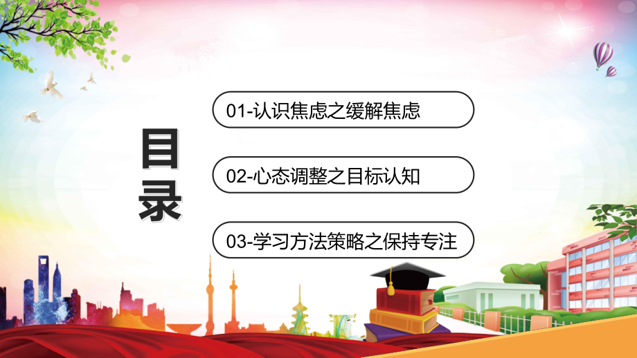 精品高考心理减压辅导卡通风学校高三班高考前心理疏导主题班会培训PPT动态课件.pptx_第3页