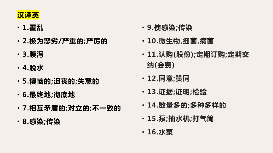 Unit 1 单词默写复习 ppt课件-（2022新）人教版高中英语选择性必修第二册.pptx_第2页