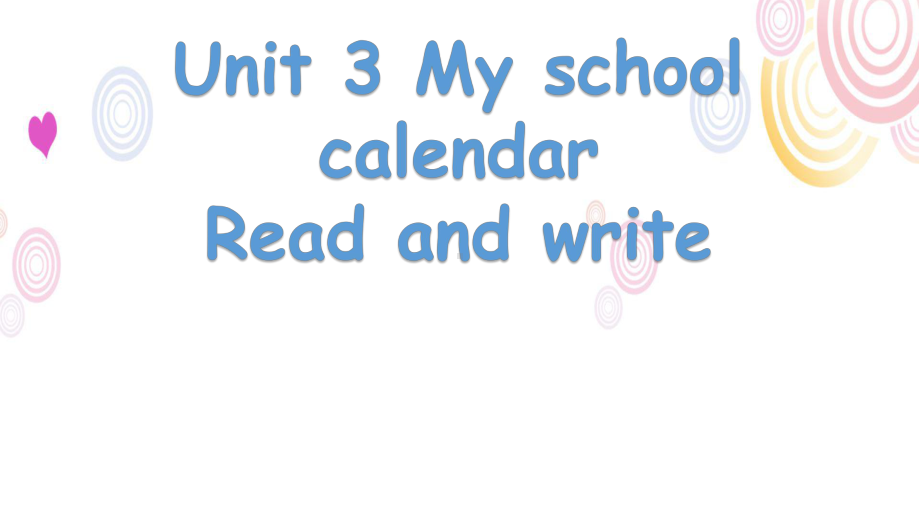 人教版（PEP）Unit3MyschoolcalendarPartBReadandwrite（课件） 英语五年级下册.pptx_第1页