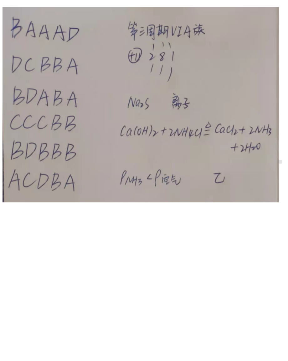 河北省衡水市冀州区第一中学2021-2022学年高一下学期期中考试（非选考）化学试卷.pdf_第3页