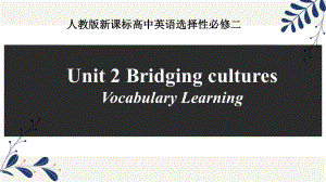 Unit2 Vocabulary Learning ppt课件-（2022新）人教版高中英语选择性必修第二册.pptx