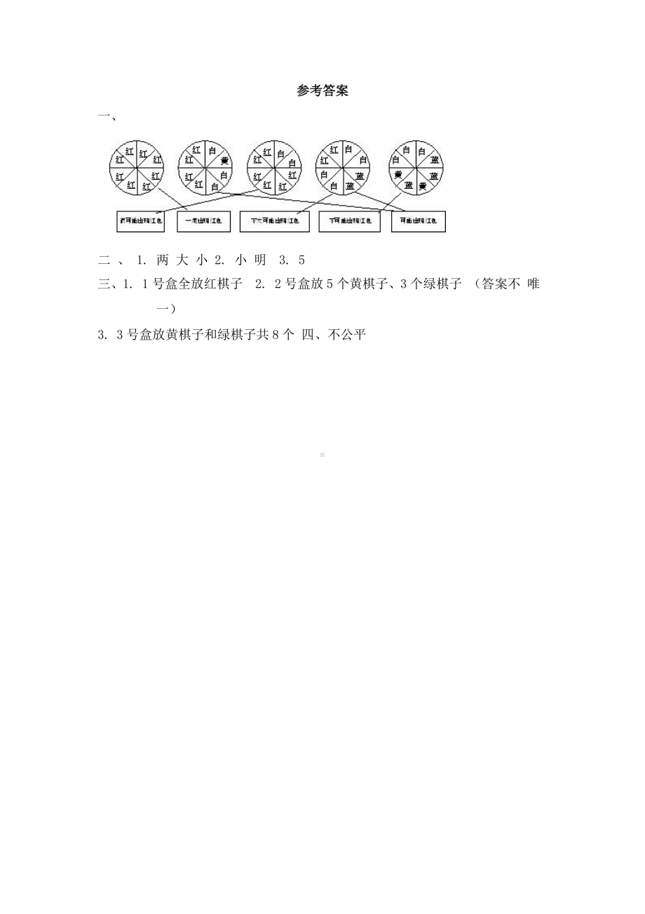 人教版五年级上册数学随堂测试第四单元《可能性》附答案.pptx_第3页