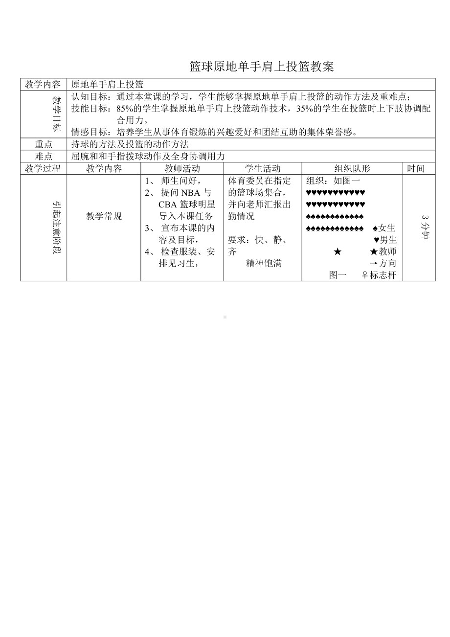 篮球原地单手肩上投篮.doc_第1页