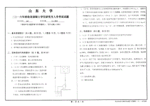 山东大学考研专业课试题化工原理2016.pdf