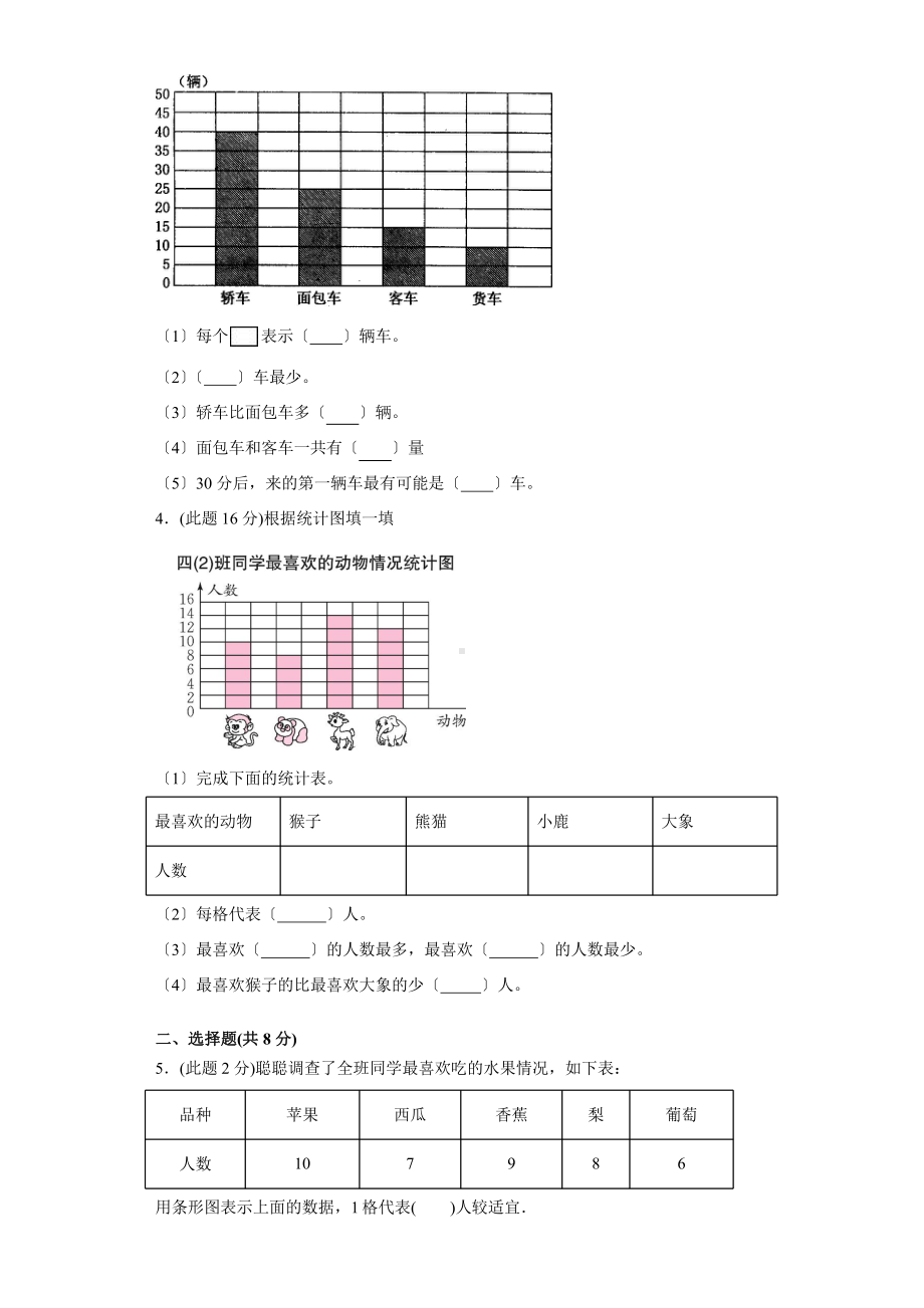 人教版四年级上册数学第七单元复习《单元测试》02附答案.pptx_第2页