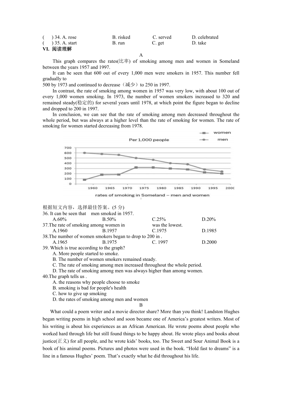 吉林省第二实验学校（高新、远洋）2021-2022学年九年级下学期第二次英语周考卷.docx_第3页