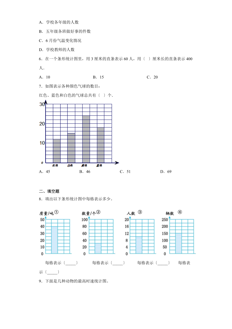 四年级上册数学人教版第七单元复习《单元测试》04含答案.docx_第2页