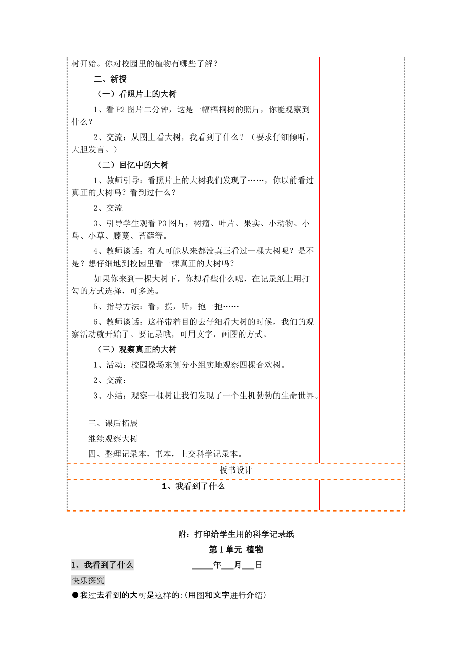 小学科学《我看到了什么》教学设计31.doc_第2页