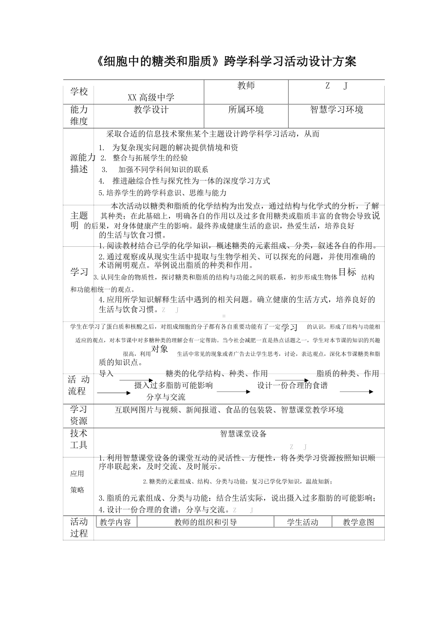 高中生物-C1跨学科学习活动设计-学习活动方案+成果及点评（2.0微能力认证获奖作品）.docx_第2页