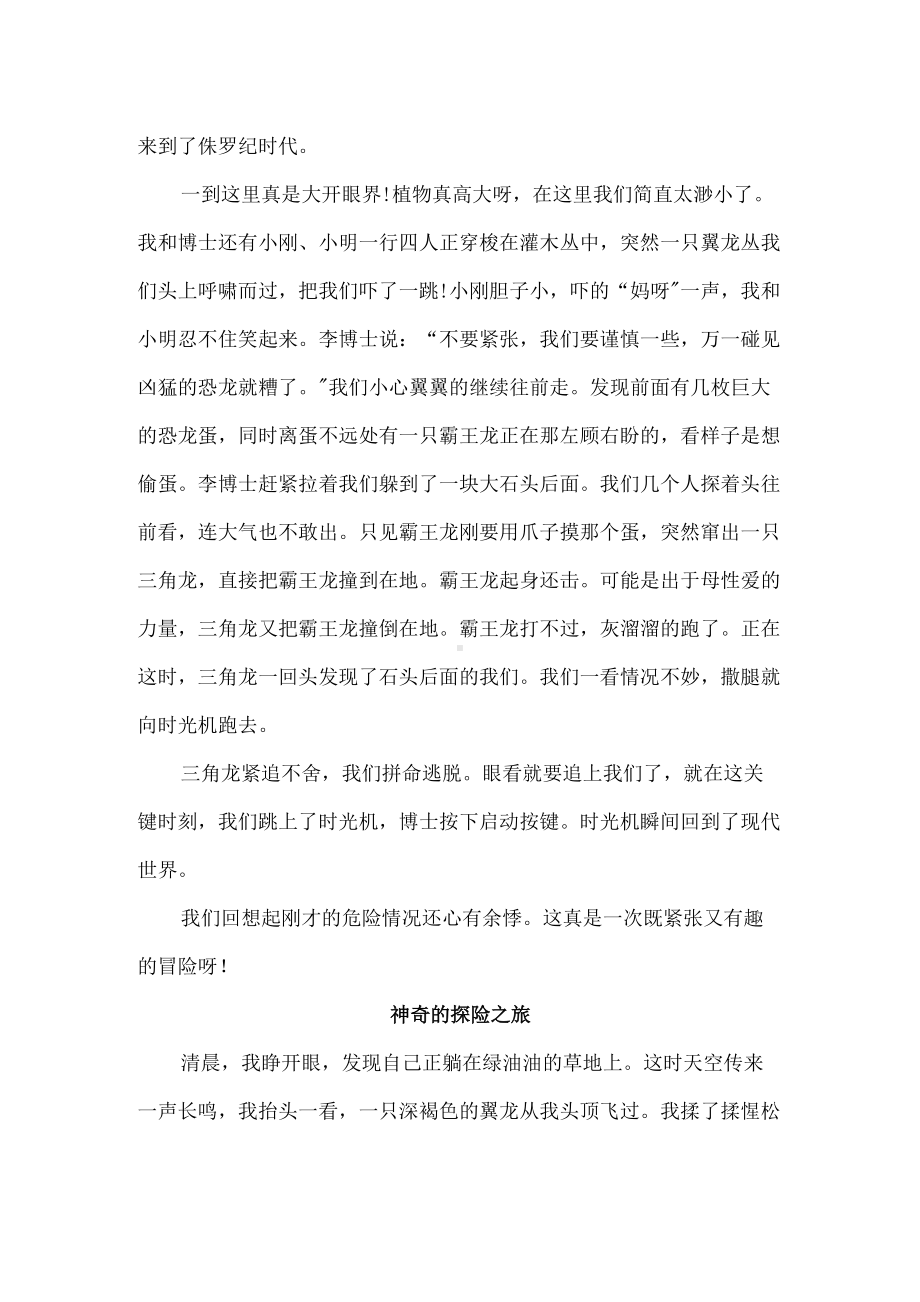 五年级下语文第六单元习作·神奇的探险之旅 人教统编版.docx_第2页