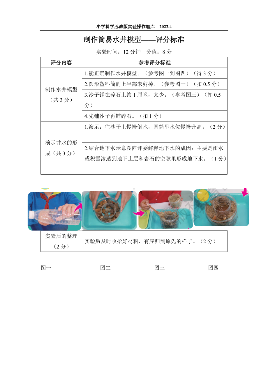 2022苏教版小学科学实验操作题库：15. 制作简易水井模型 实验操作.docx_第2页