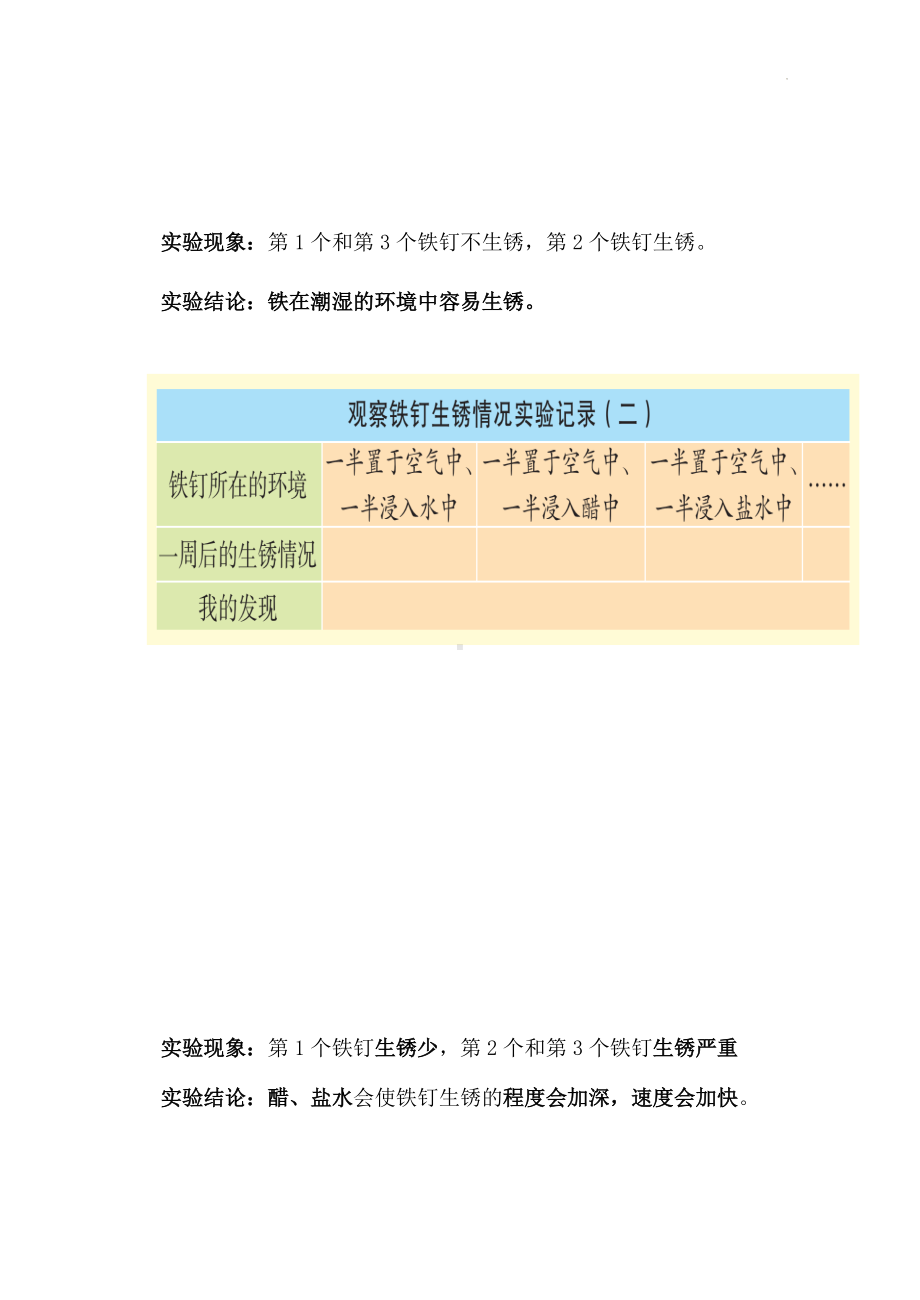 2022青岛版（六三制）五年级下册科学 第六单元物质的变化知识提纲.docx_第2页