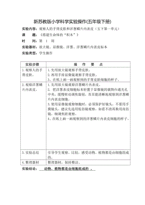 2022苏教版五年级下册科学实验操作题（PDF版）.pdf