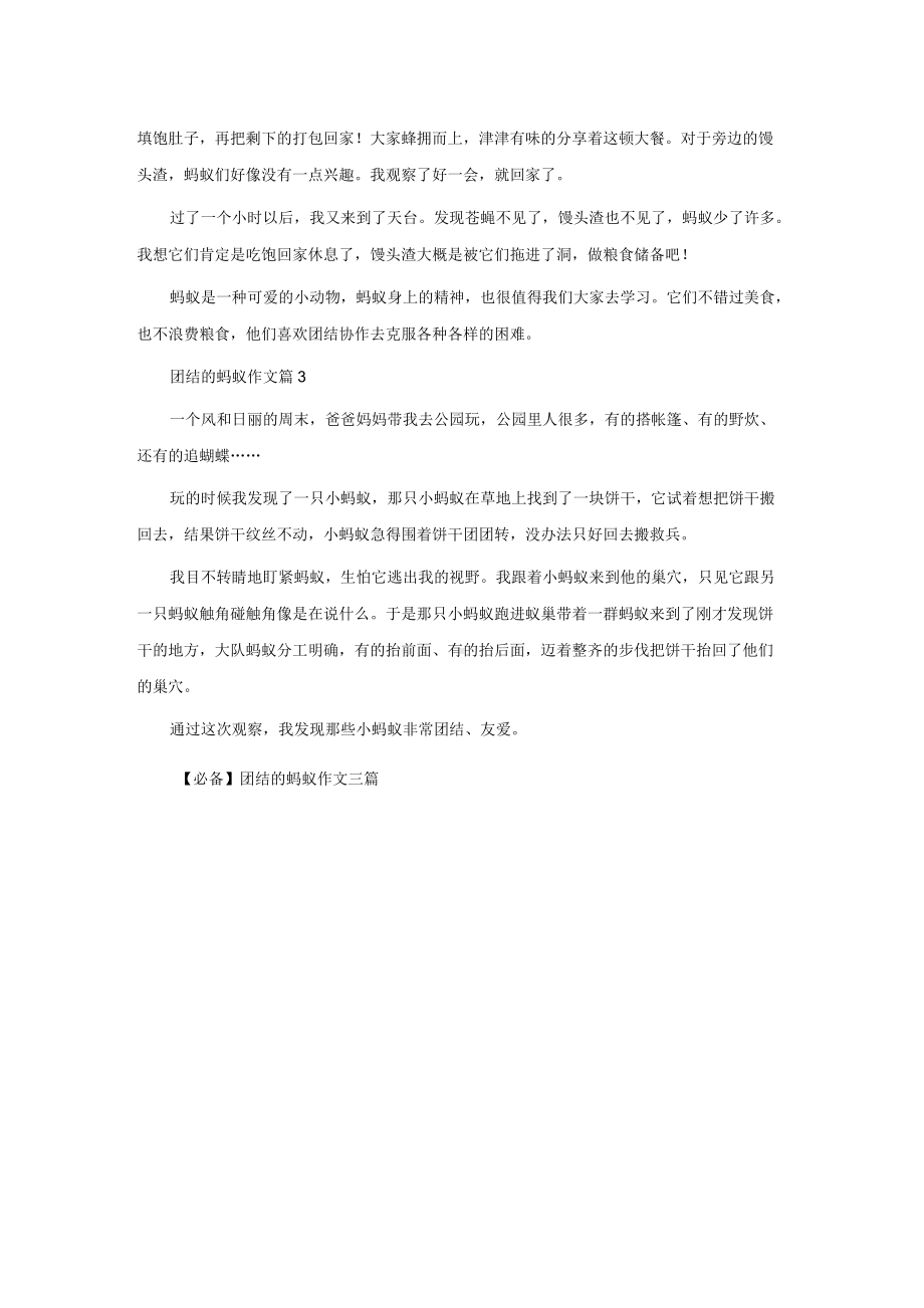 团结的蚂蚁作文三篇.docx_第2页