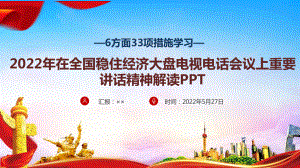 6方面33项措施全文解读学习PPT课件 2022年6方面33条措施解读PPT 6方面33项措施出台PPT 贯彻全国稳住经济大盘电视电话会议精神PPT.ppt