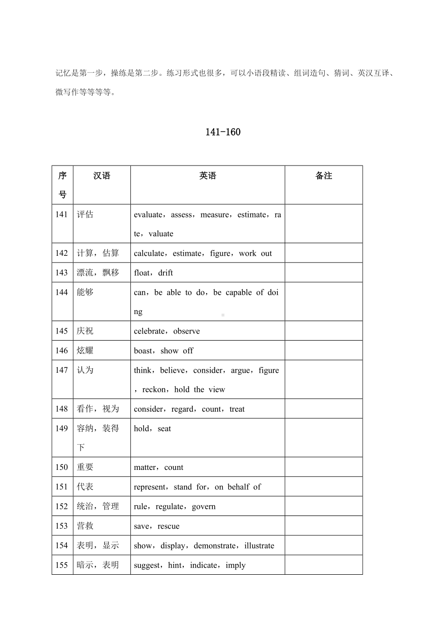 动词（121-140）讲义—2022届高考英语考前必背同义表达.docx_第3页