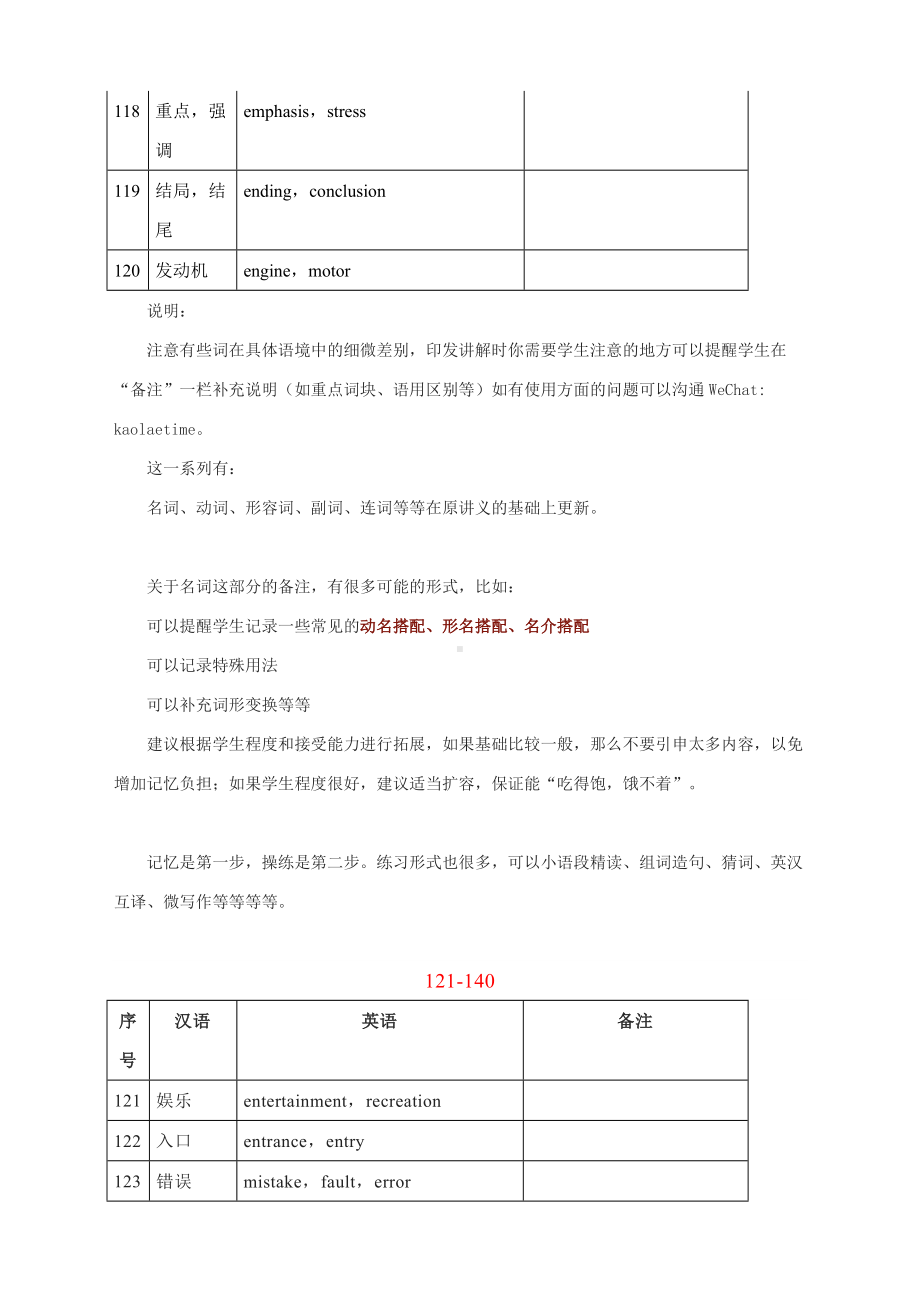 名词（101-140 ） 讲义—高考英语考前必背同义表达.docx_第2页