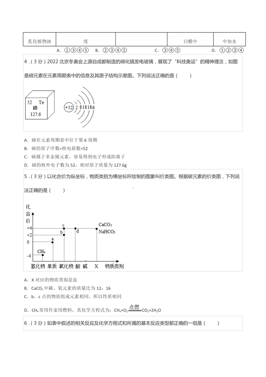 2022年四川省成都市锦江区中考化学二诊试卷.docx_第2页