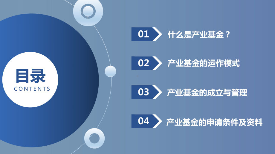 专题课件蓝色简约商务助力企业发展产业基金介绍培训PPT模板.pptx_第2页