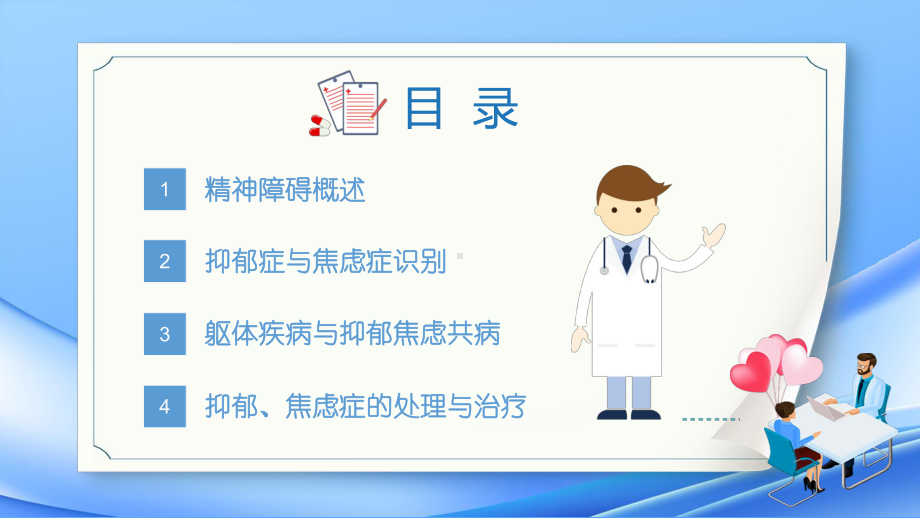 专题课件焦虑症和抑郁症早期识别与处理医疗健康PPT模板.pptx_第2页