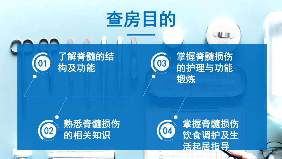 专题课件蓝色医疗骨髓损伤护理查房PPT模板.pptx_第2页