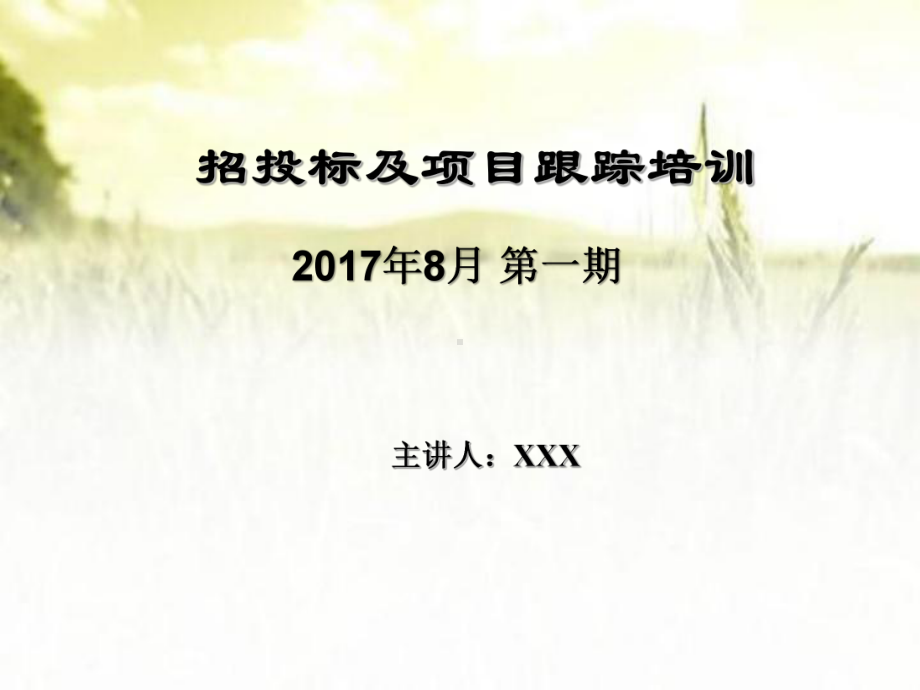 招投标及项目跟踪培训-PPT课件.pptx_第1页