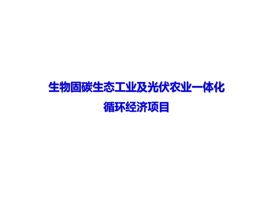 生态工业及光伏农业一体化循环经济项目汇总课件.ppt_第1页