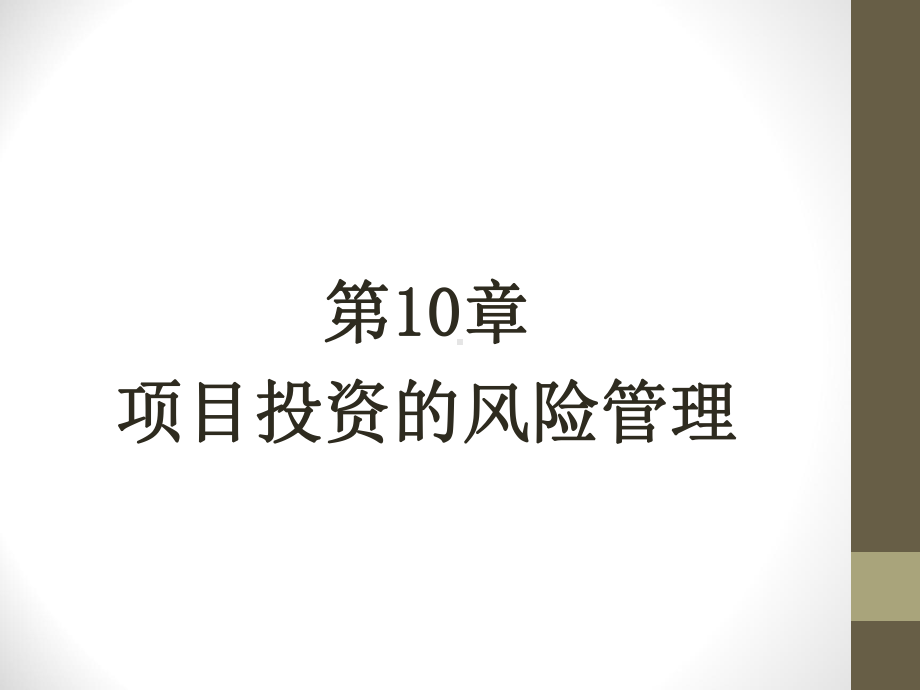 第10章-项目投资的风险管理课件.ppt_第1页