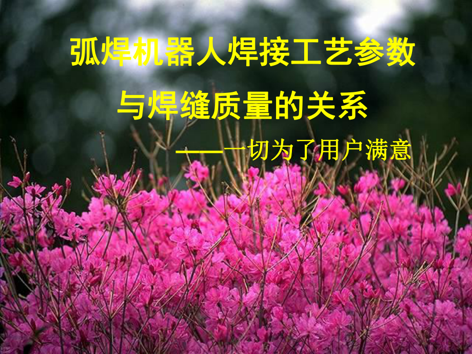 机器人焊接工艺培训-PPT课件.ppt_第1页