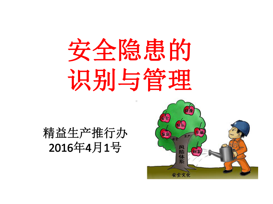 安全隐患的意识管理培训课件.ppt_第1页