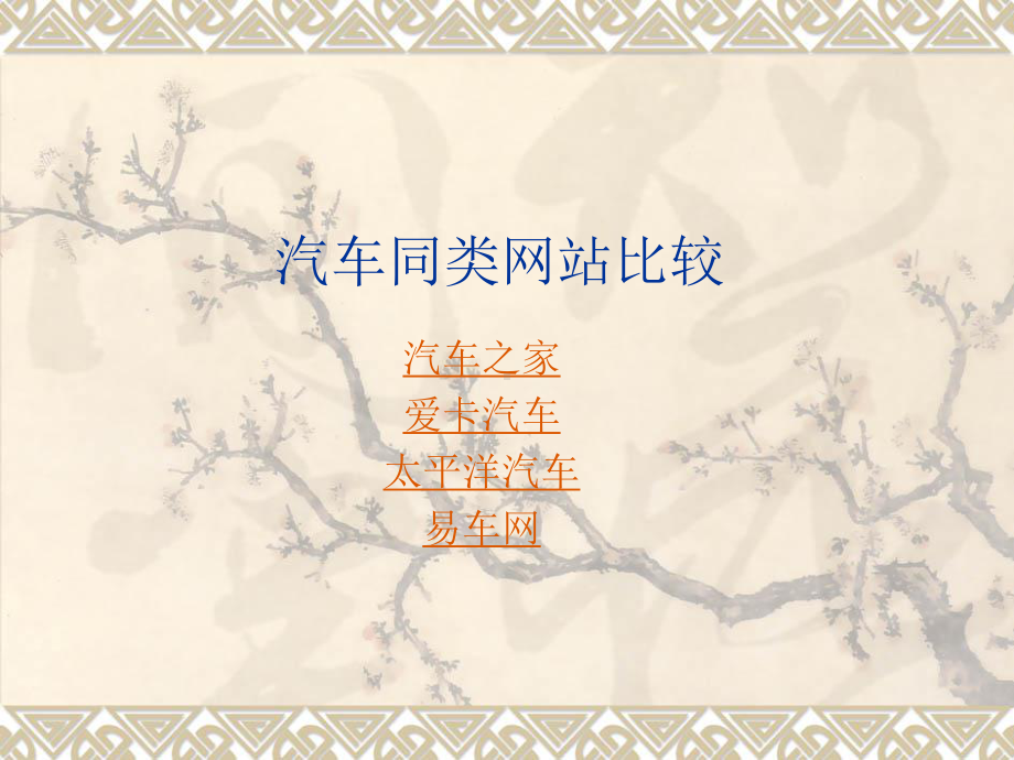 汽车网站对比.课件.ppt_第1页