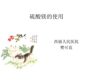 硫酸镁的使用(1).课件.ppt