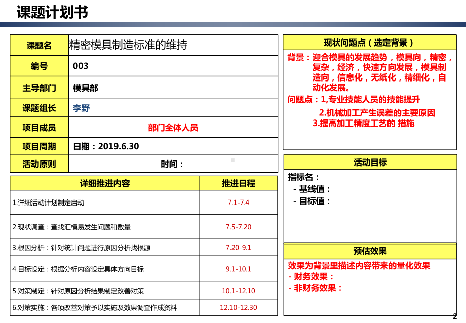 精密模具制造标准的维持课件.ppt_第2页