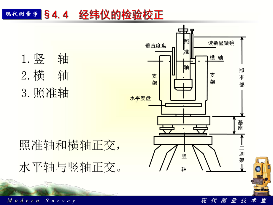 第五讲-经纬仪检验校正、误差分析、观测值归算课件.ppt_第1页