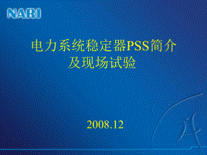 6电力系统稳定器PSS简介及现场试验课件.ppt