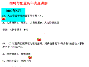 第2章招聘与配置历年真题课件.ppt