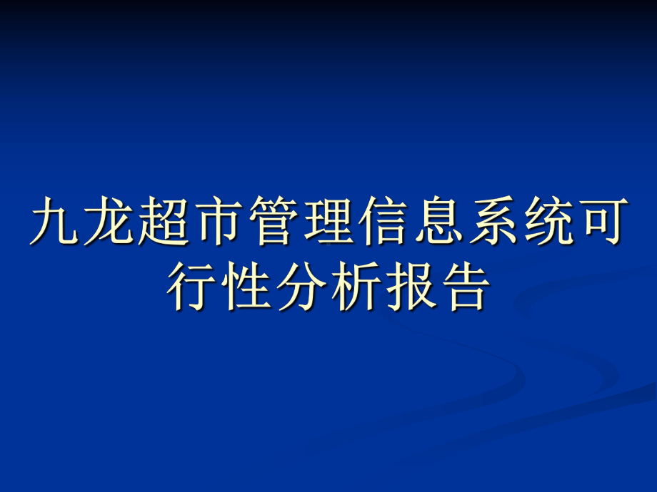 九龙超市可行性分析报告课件.ppt_第1页