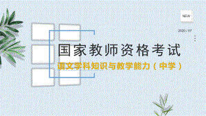 教师资格考试课程6《语文学科知识与教学能力》(中课件.pptx