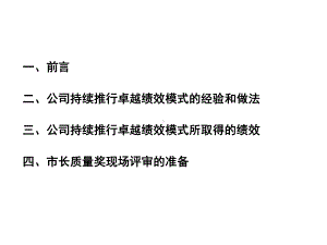 持续推行卓越绩效管理经验介绍.课件.ppt