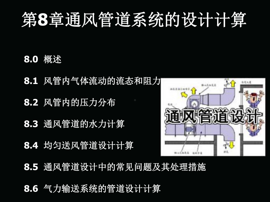 第八章通风管道系统的设计计算.课件.ppt_第1页