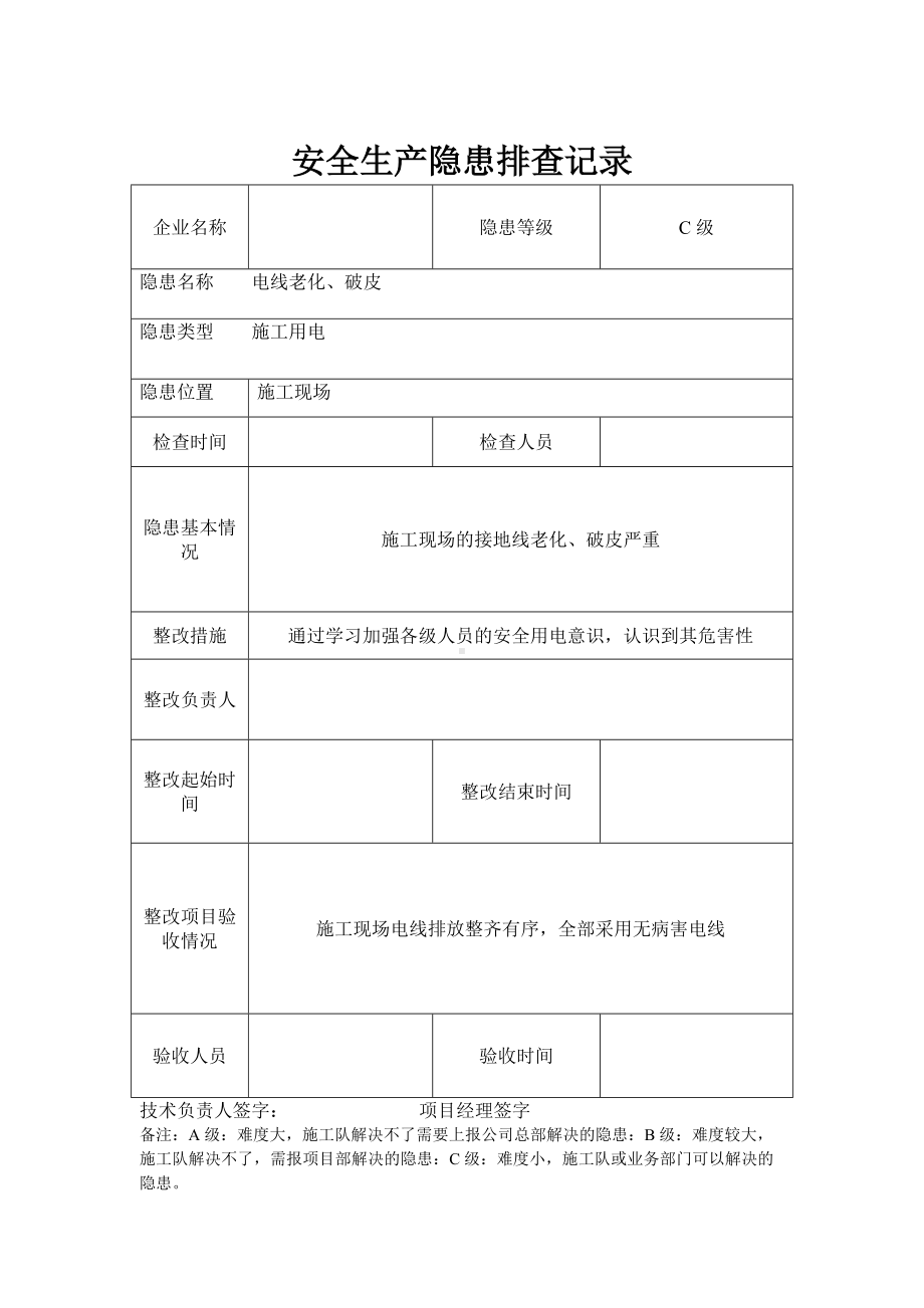 安全生产隐患排查记录.doc_第2页