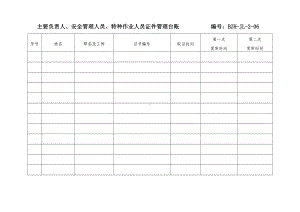 主要负责人、安全管理人员证件管理台帐表.doc