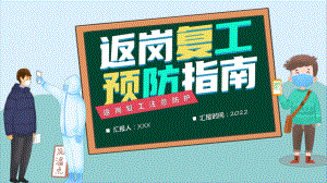 2022返岗复工预防指南简洁大气风范岗复工注意事项专题有内容PPT课件.pptx