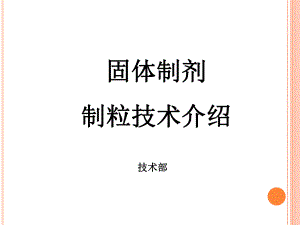 固体制剂制粒技术介绍课件.ppt