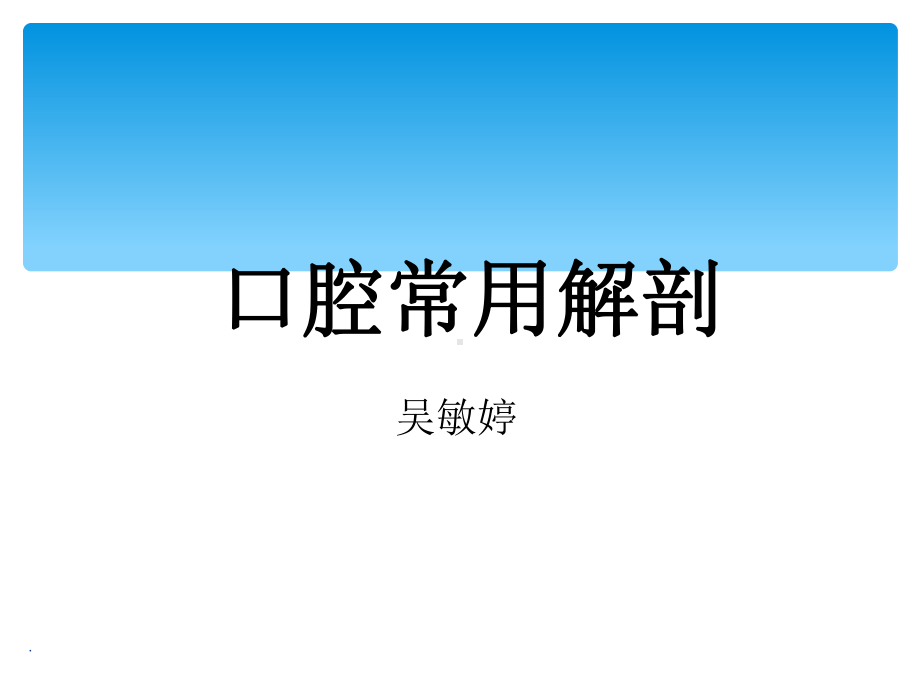 口腔实用解剖图解课件.ppt_第1页