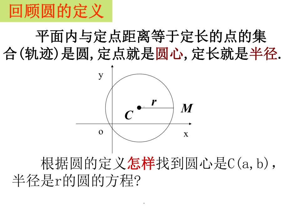 人教版高中数学必修二圆的标准方程课件.ppt_第2页