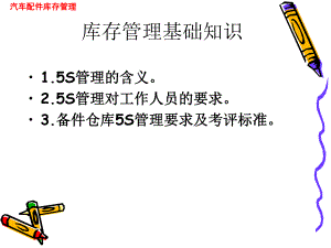 汽车备件库存管理分析课件.ppt