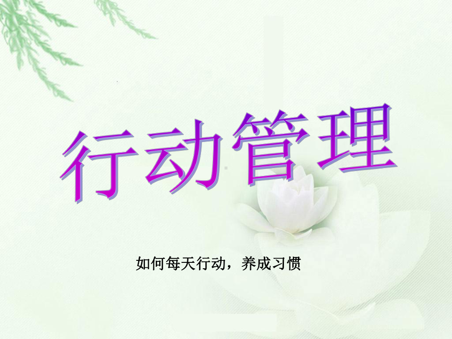 五项管理中的行动管理课件.ppt_第1页