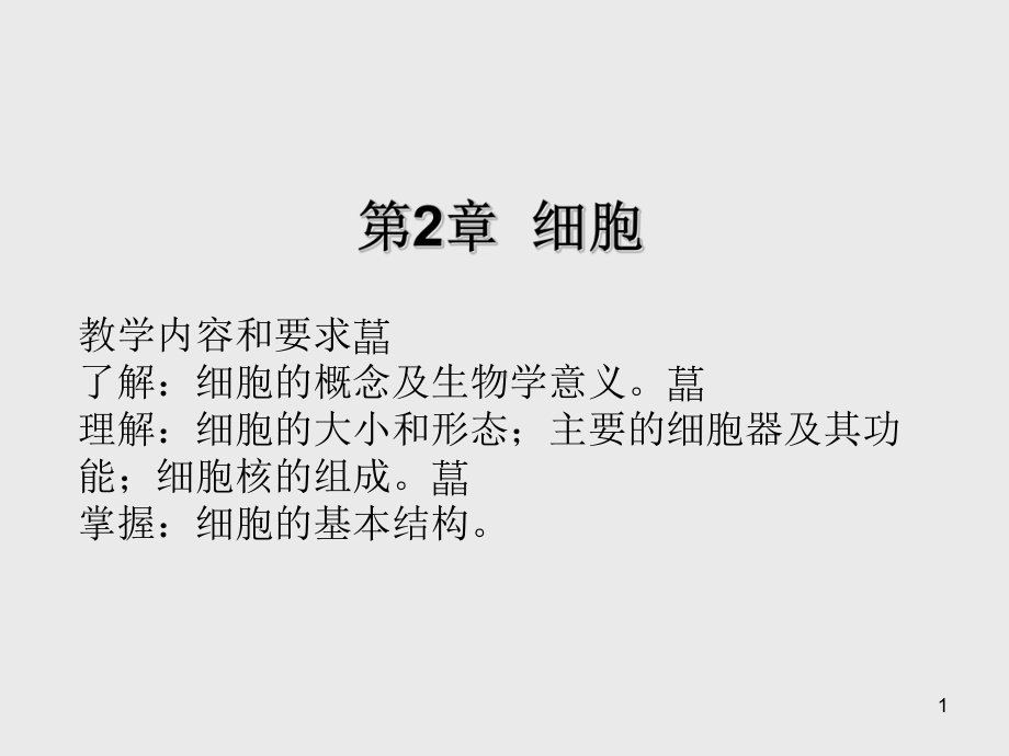 解剖学基础第2章-细胞课件.ppt_第1页